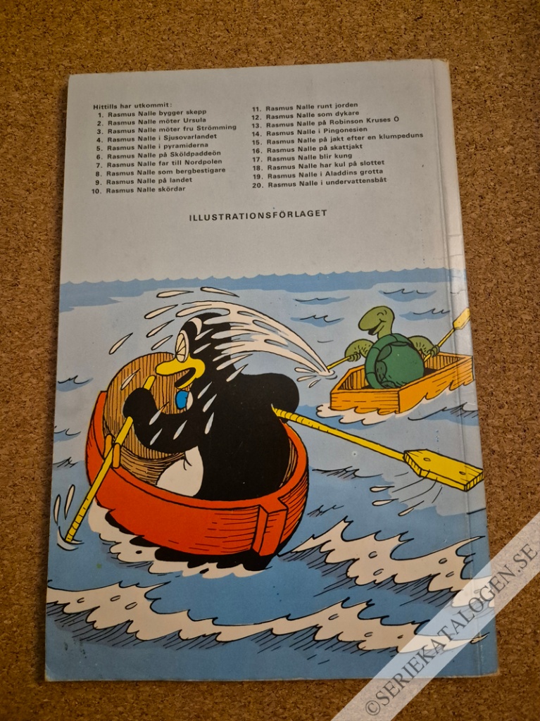 Baksida på Rasmus Nalle möter fru Strömming (1969)