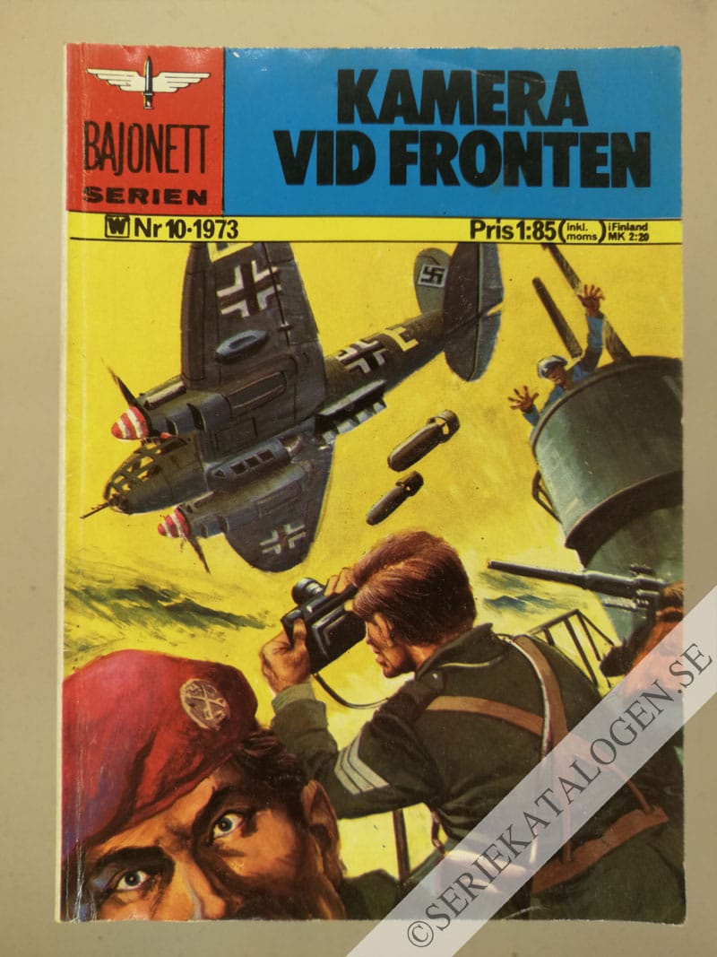 Framsida på Bajonettserien #10 - Kamera vid fronten (1973)