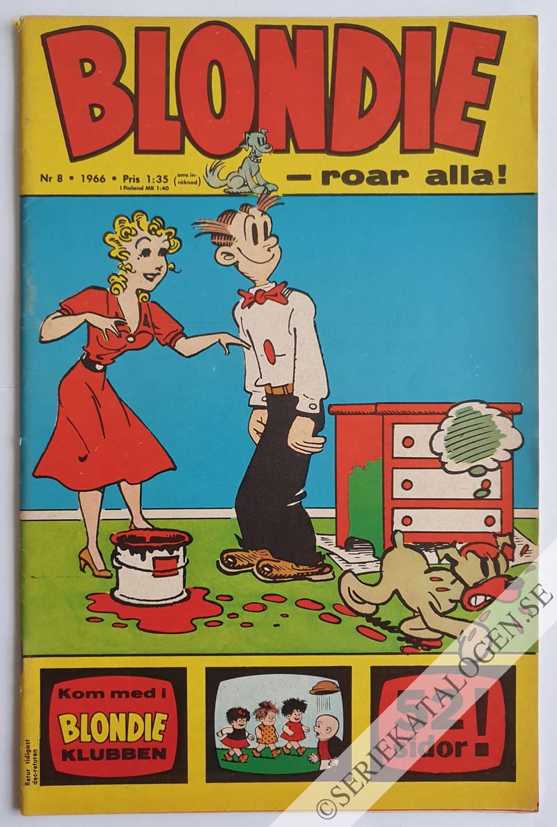 Framsida på Blondie #8 (1966)