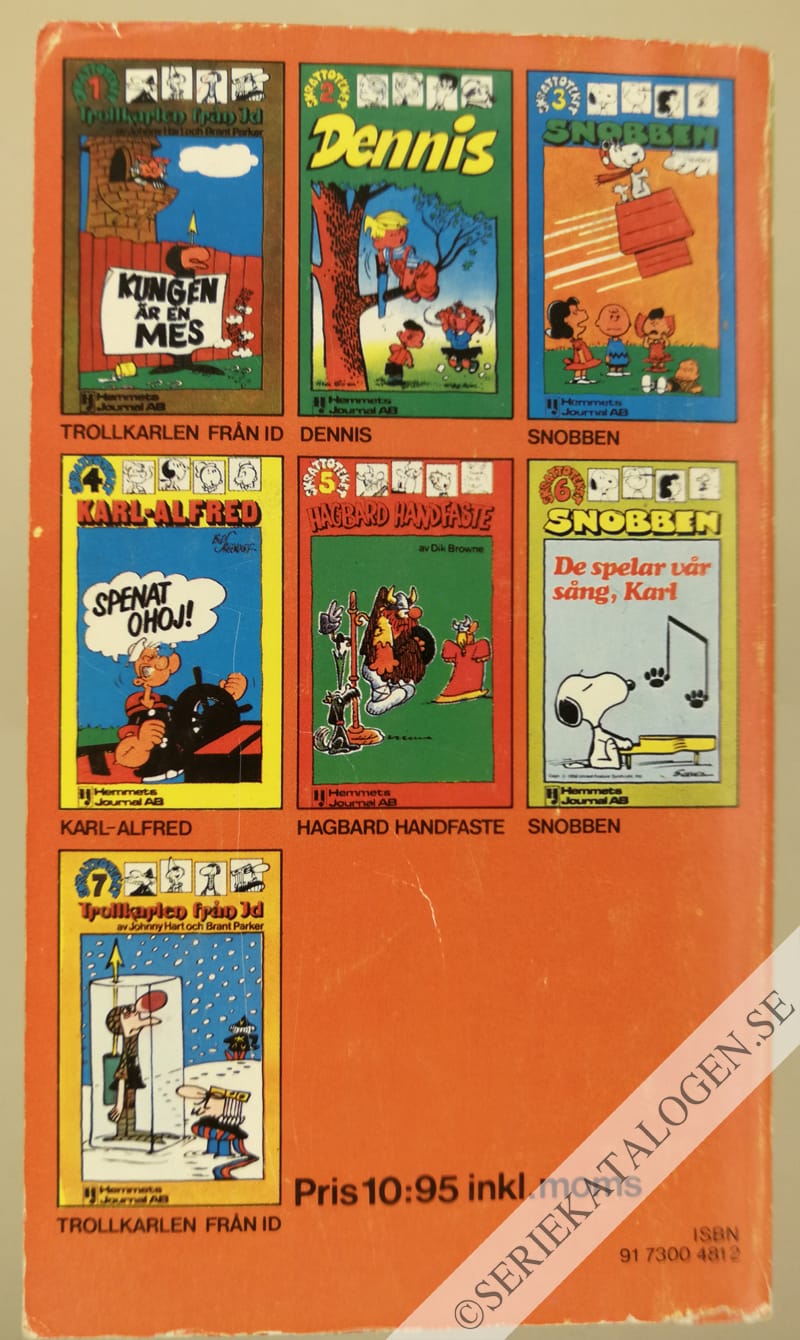 Baksida på Snobben - De spelar vår sång, Karl (1978)