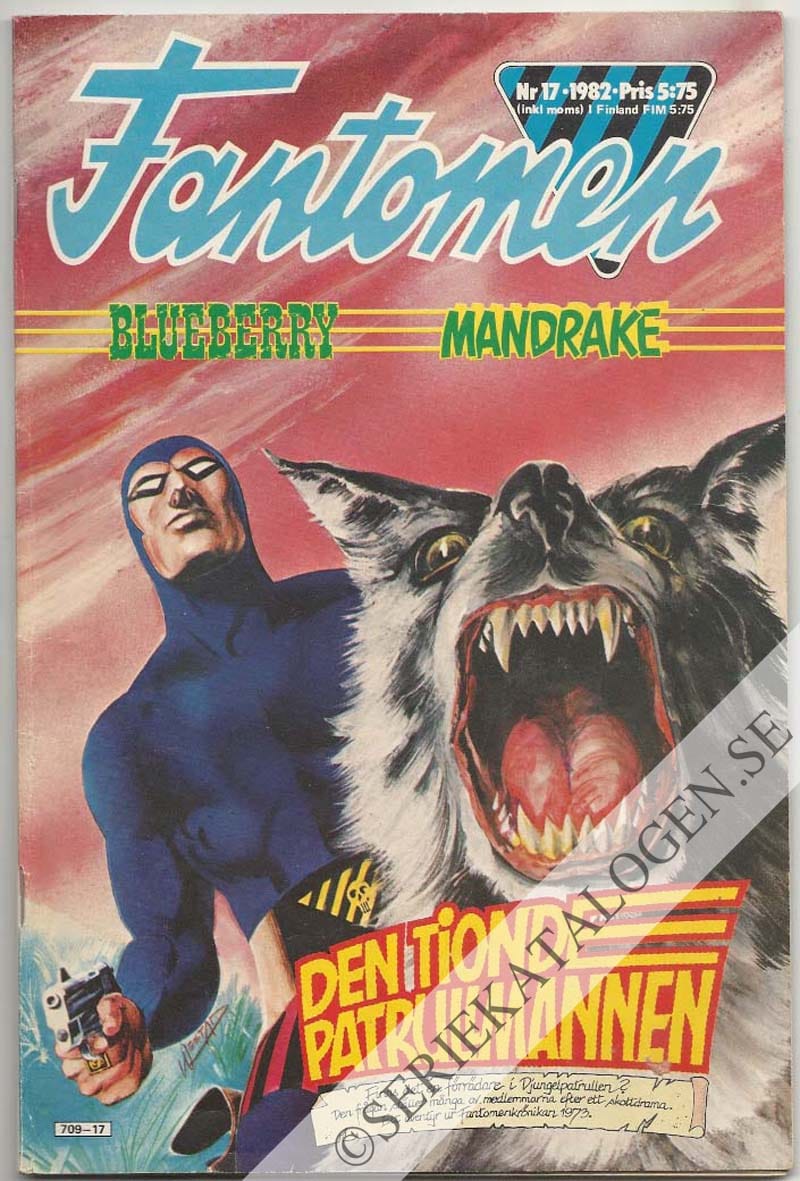 Framsida på Fantomen #17 (1982)