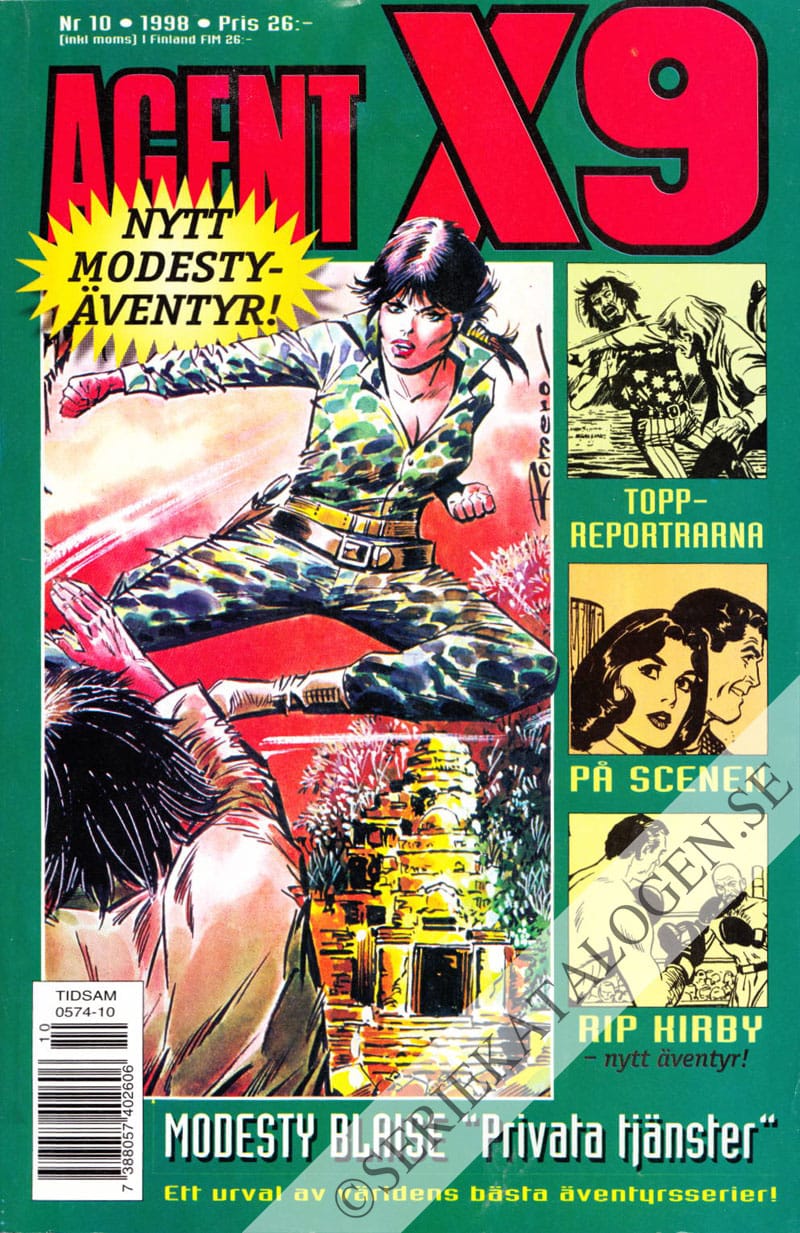 Framsida på Agent X9 #10 (1998)