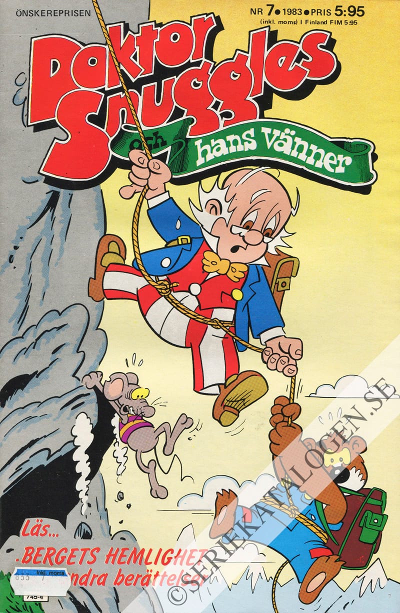 Framsida på Doktor Snuggles och hans vänner #7 (1983)