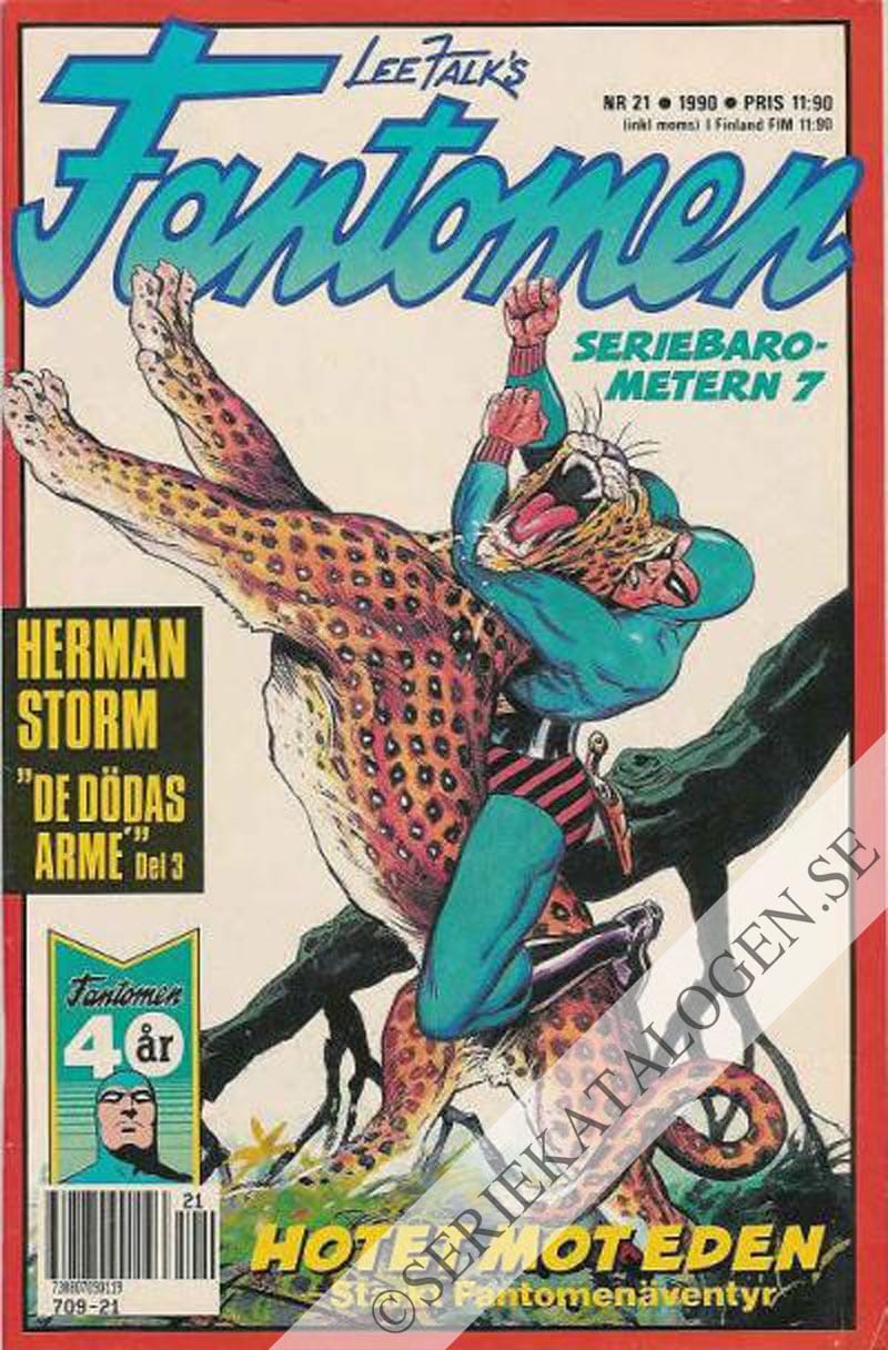 Framsida på Fantomen #21 (1990)