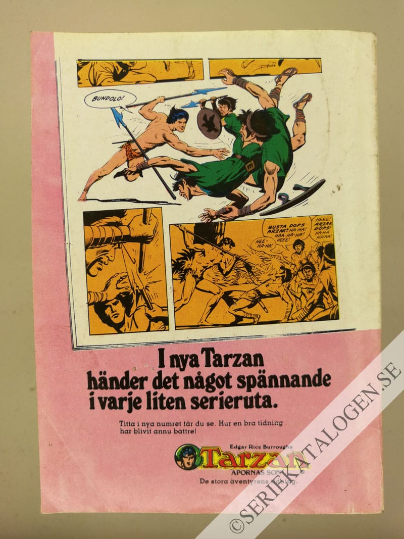 Baksida på Dödligt alternativ (1978)