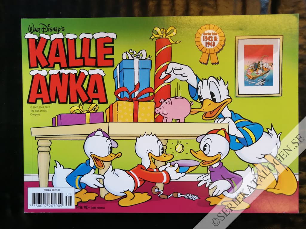 Framsida på Kalle Ankas julbok (2013)