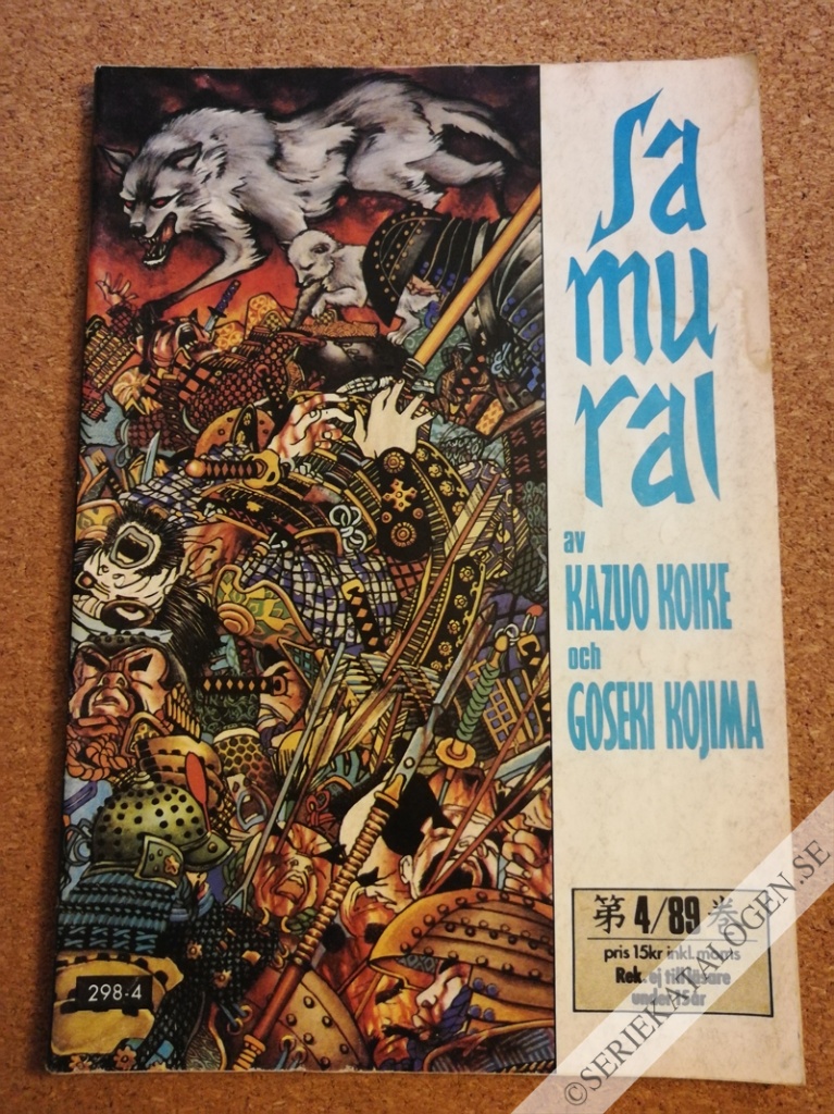 Framsida på Samurai #4 (1989)