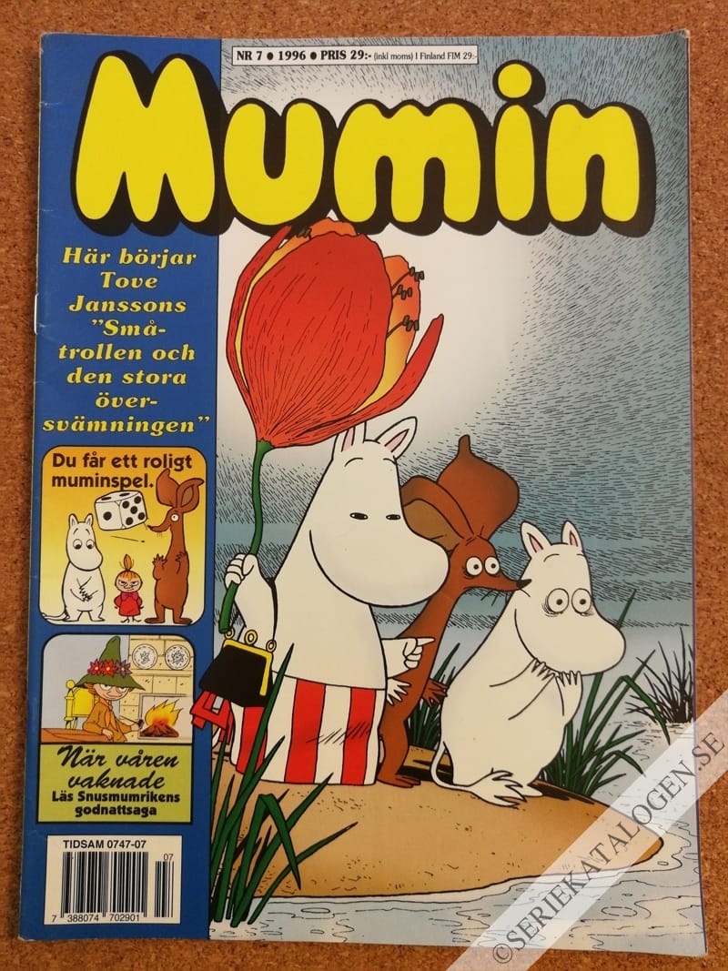 Framsida på Muminmagasinet #7 (1996)