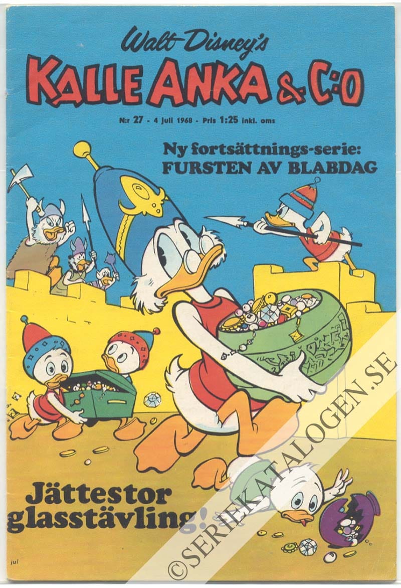 Framsida på Kalle Anka & C:o #27 (1968)