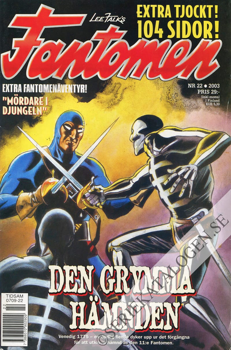 Framsida på Fantomen #22 (2003)