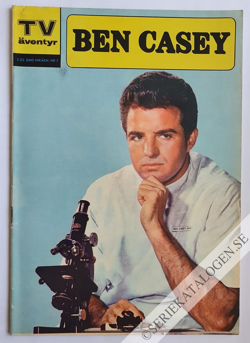 Framsida på TV-äventyr Ben Casey (1962)