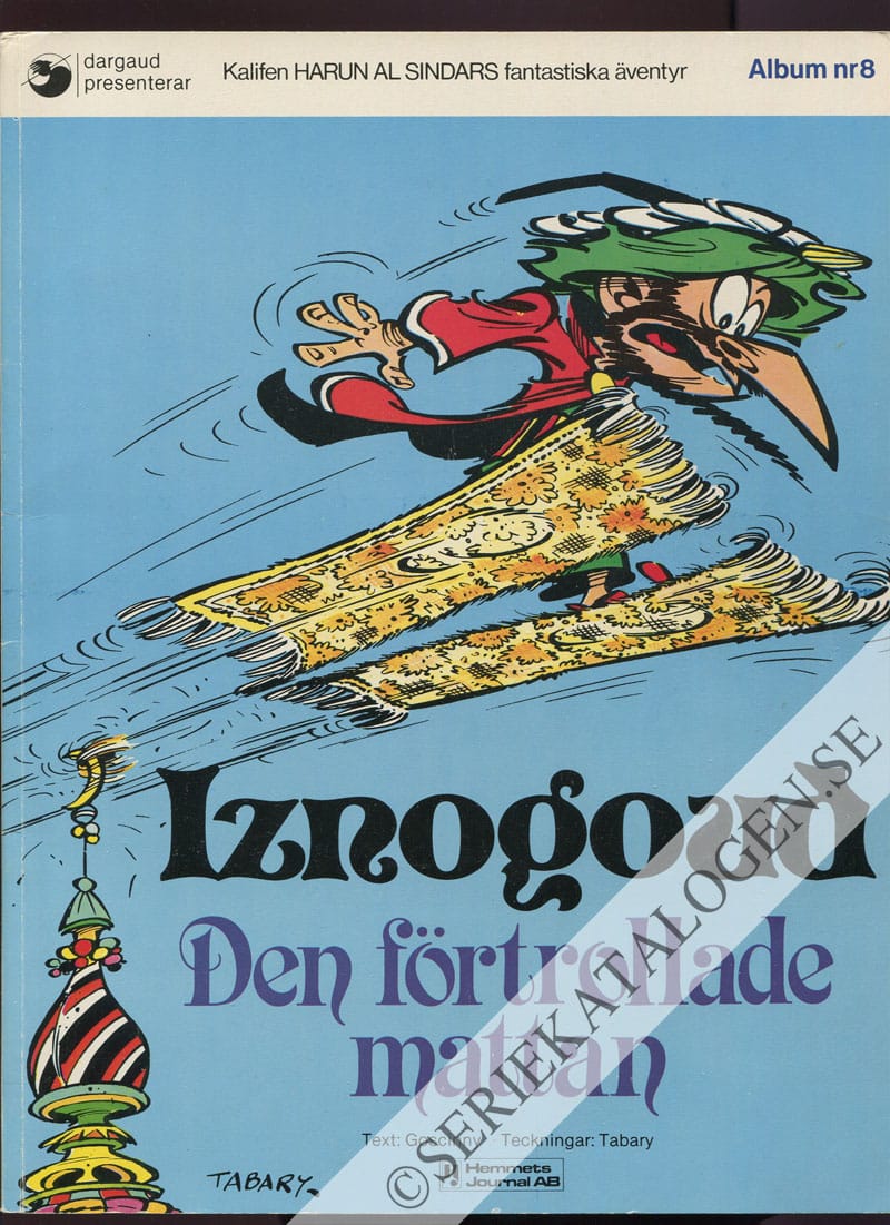 Framsida på Iznogoud Den förtrollade mattan (1980)