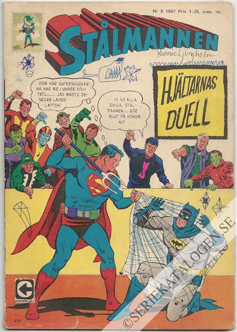 Framsida på Stålmannen #8 (1967)