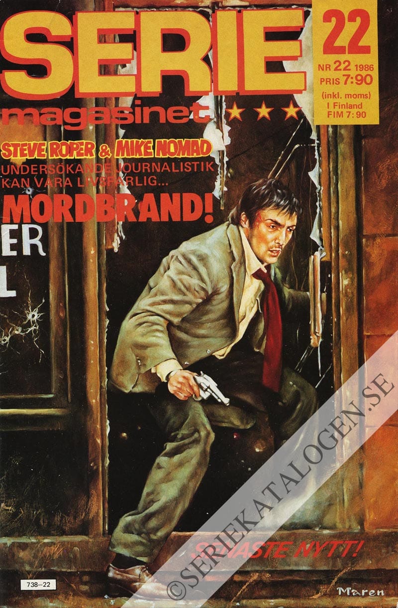 Framsida på Seriemagasinet #22 (1986)