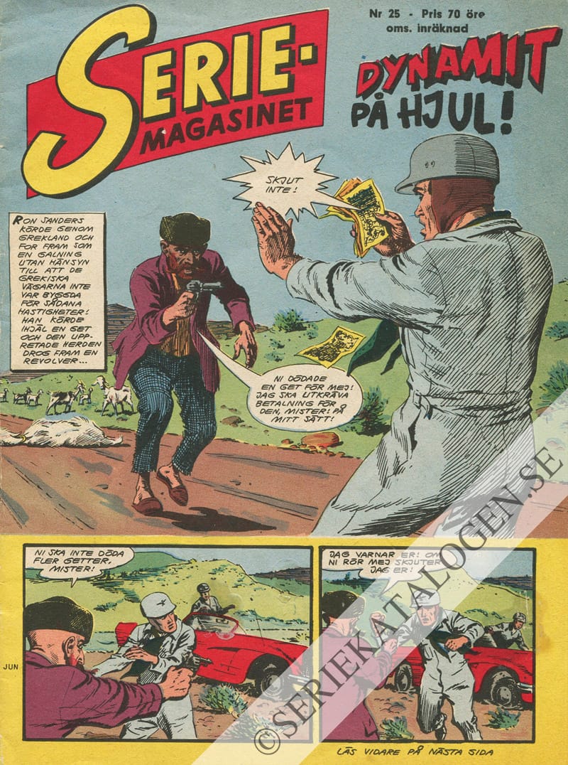 Framsida på Seriemagasinet #25 (1962)
