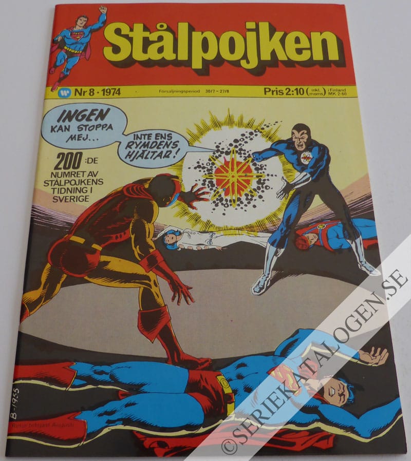 Framsida på Stålpojken #8 (1974)
