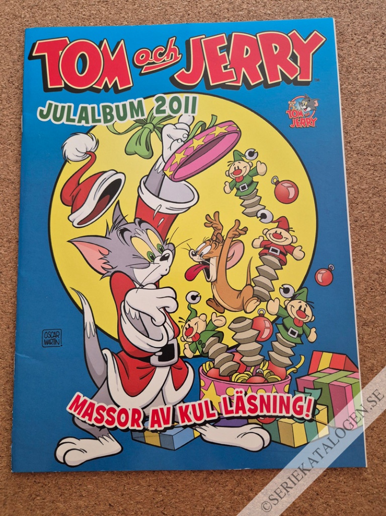 Framsida på Tom & Jerry julalbum (2011)