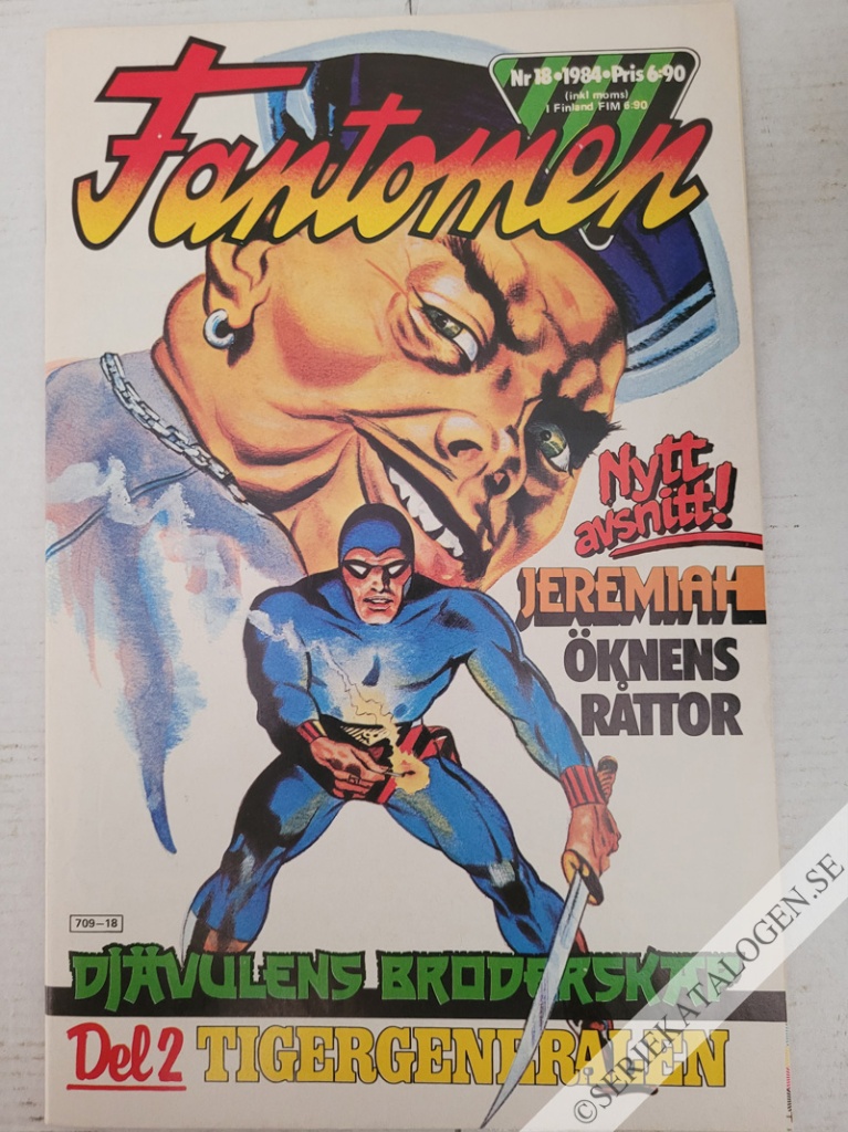 Framsida på Fantomen #18 (1984)