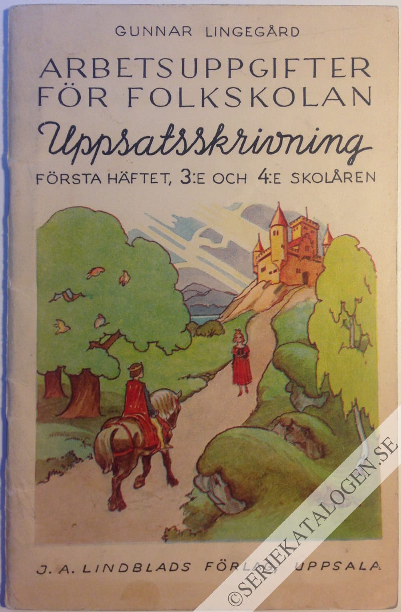 Framsida på Uppsatsskrivning - första häftet, 3:e och 4:e skolåren (19??)