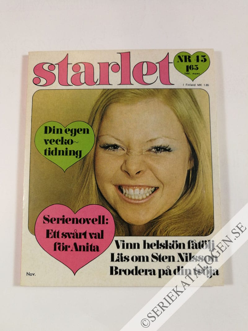 Framsida på Starlet #45 (1971)