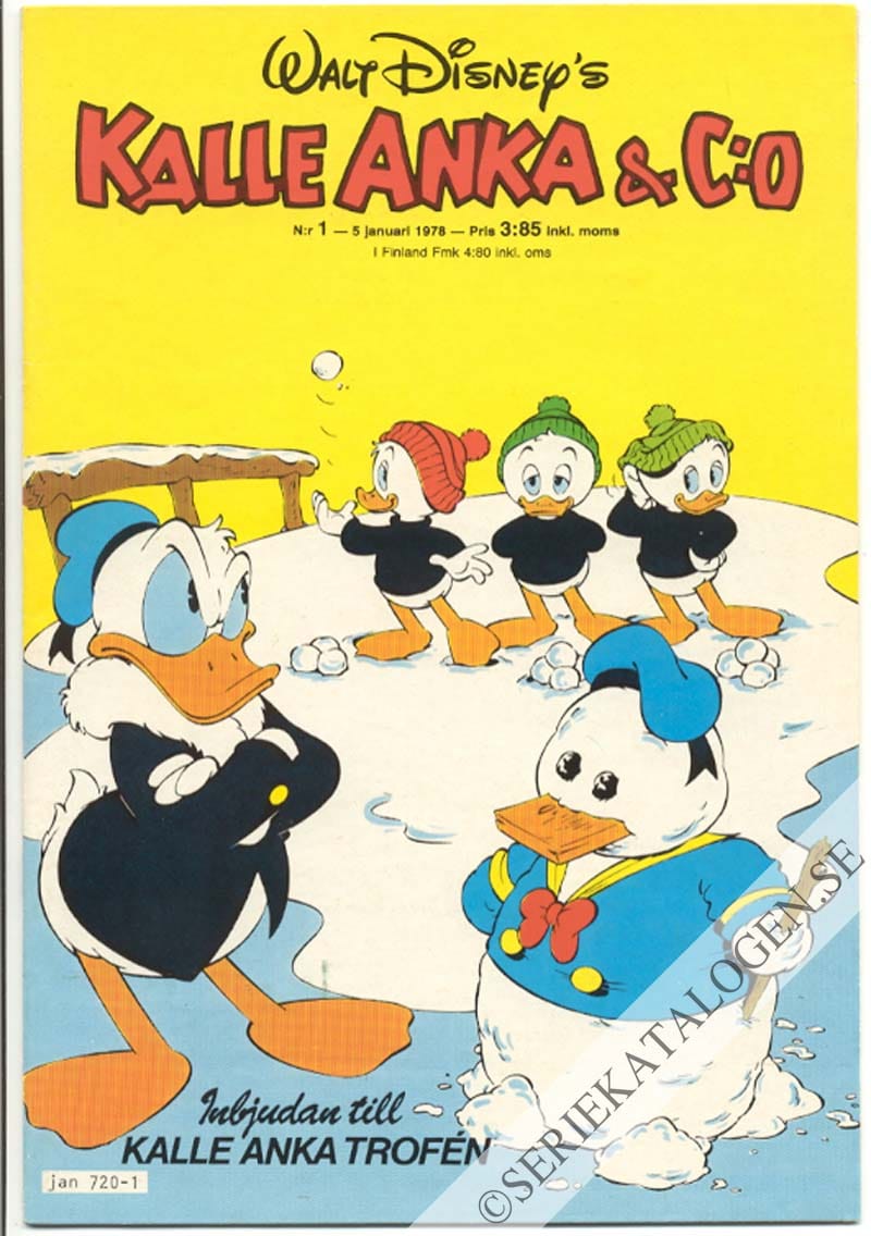 Framsida på Kalle Anka & C:o #1 (1978)