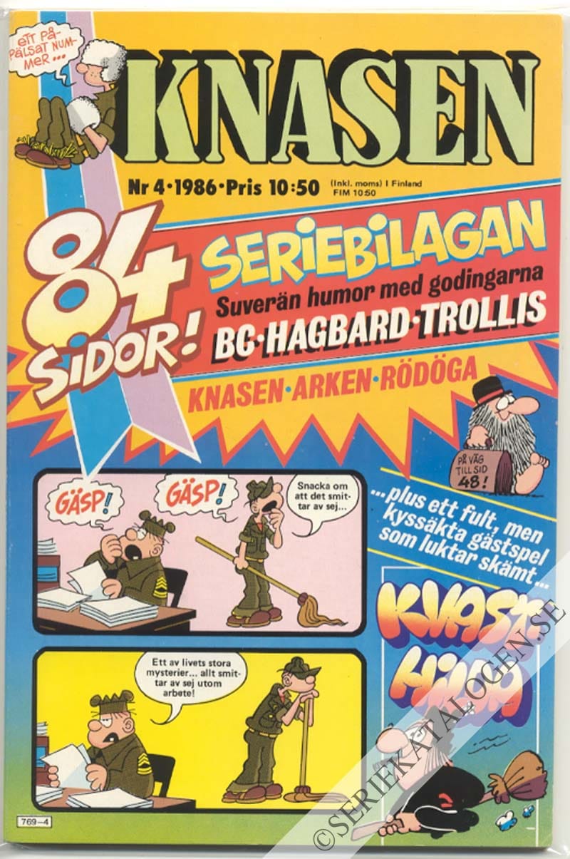 Framsida på Knasen #4 (1986)