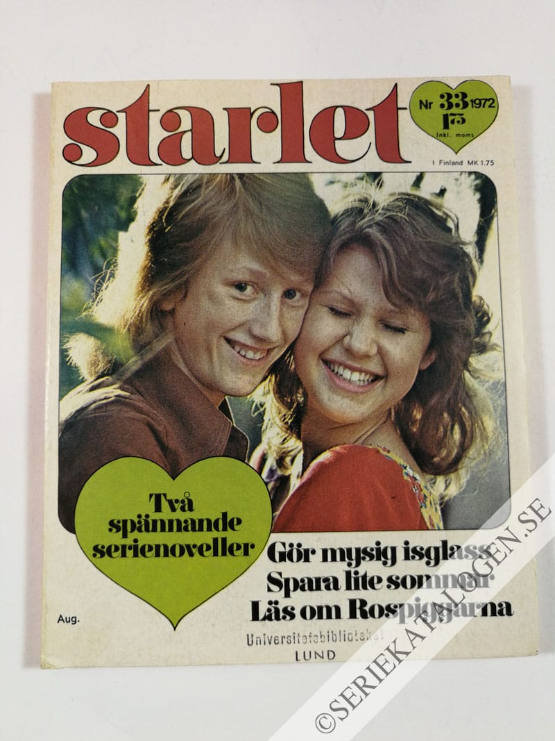 Framsida på Starlet #33 (1972)