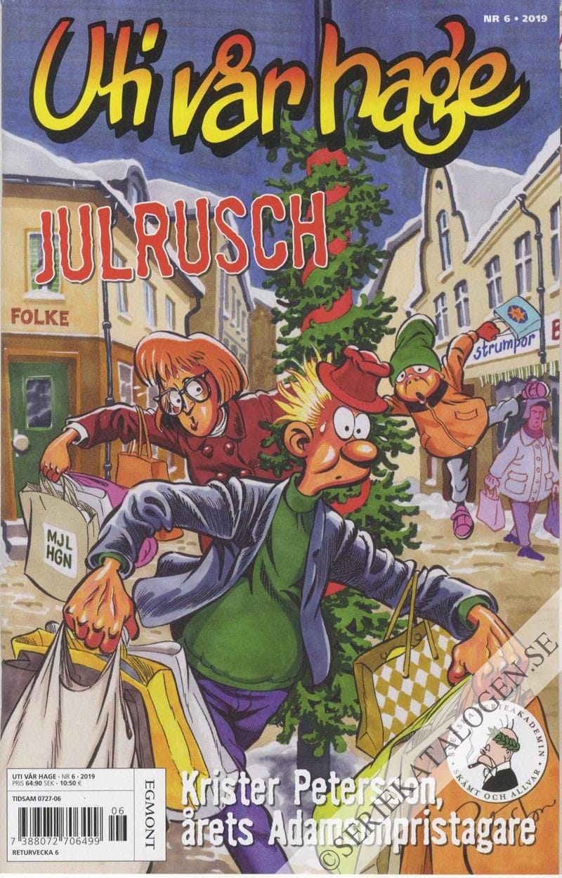 Framsida på Uti vår hage #6 - Julrusch (2019)