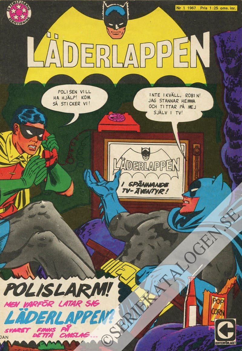 Framsida på Läderlappen och Robin #1 (1967)