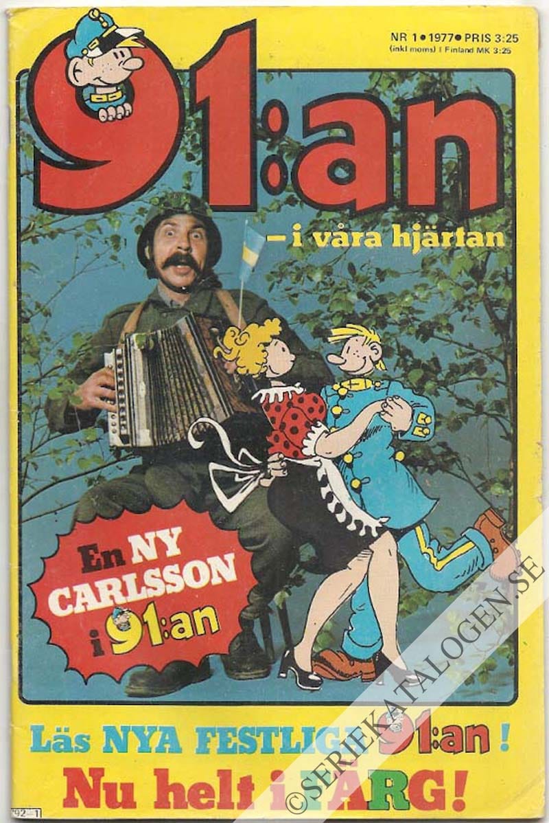 Framsida på 91:an #1 (1977)
