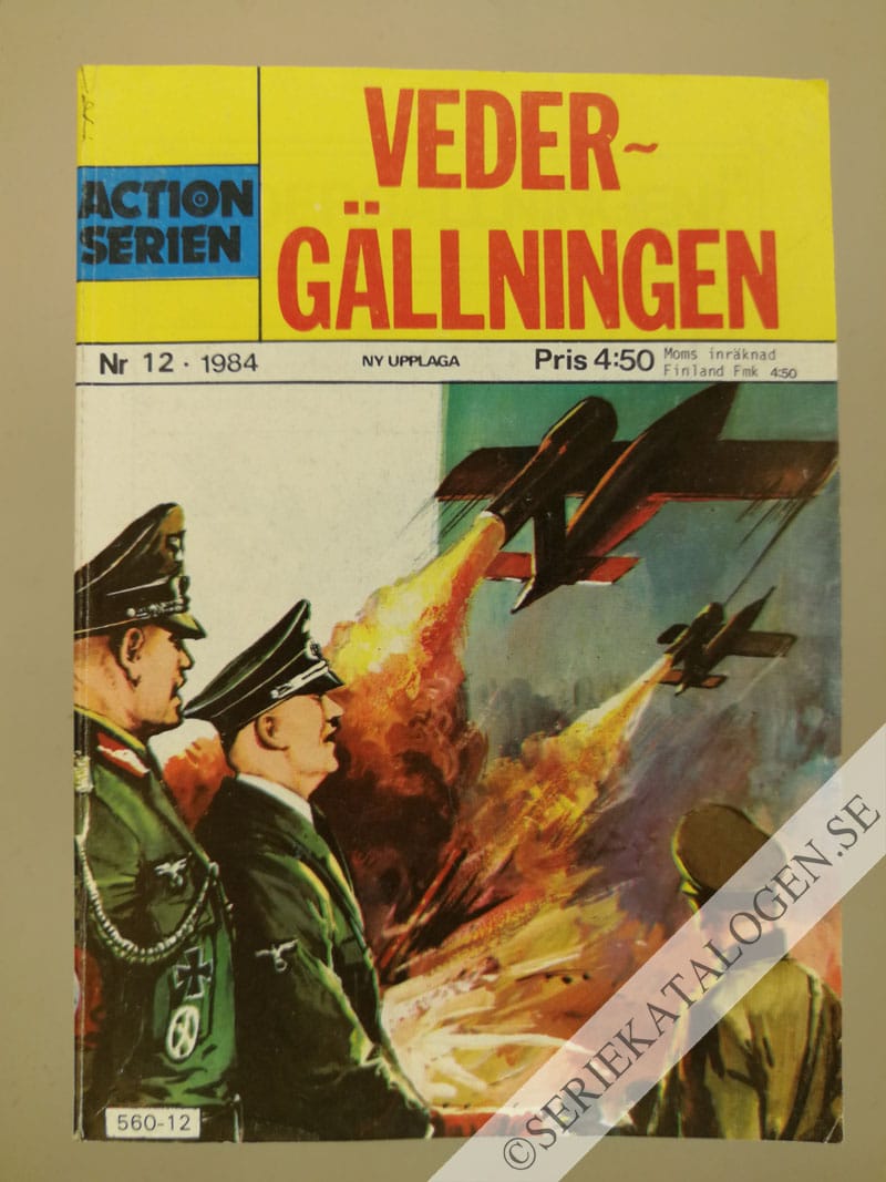 Framsida på Actionserien #12 - Vedergällningen (1984)