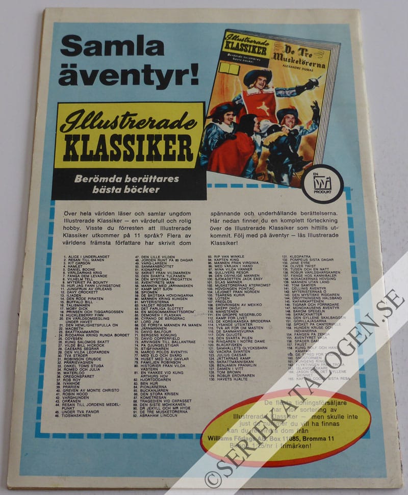Baksida på Slaget vid Lepanto (1968)