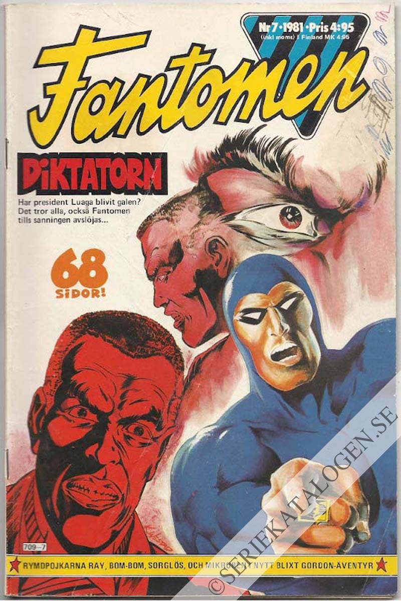 Framsida på Fantomen #7 (1981)
