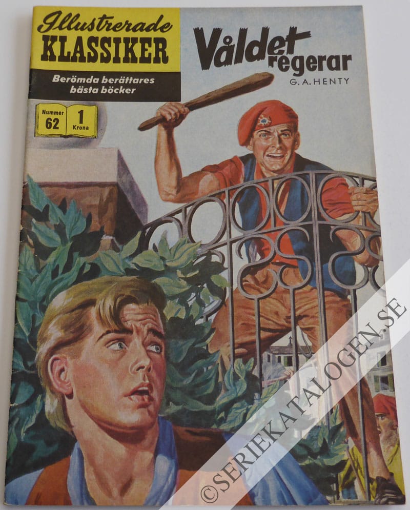 Framsida på Illustrerade Klassiker Våldet regerar (1958)