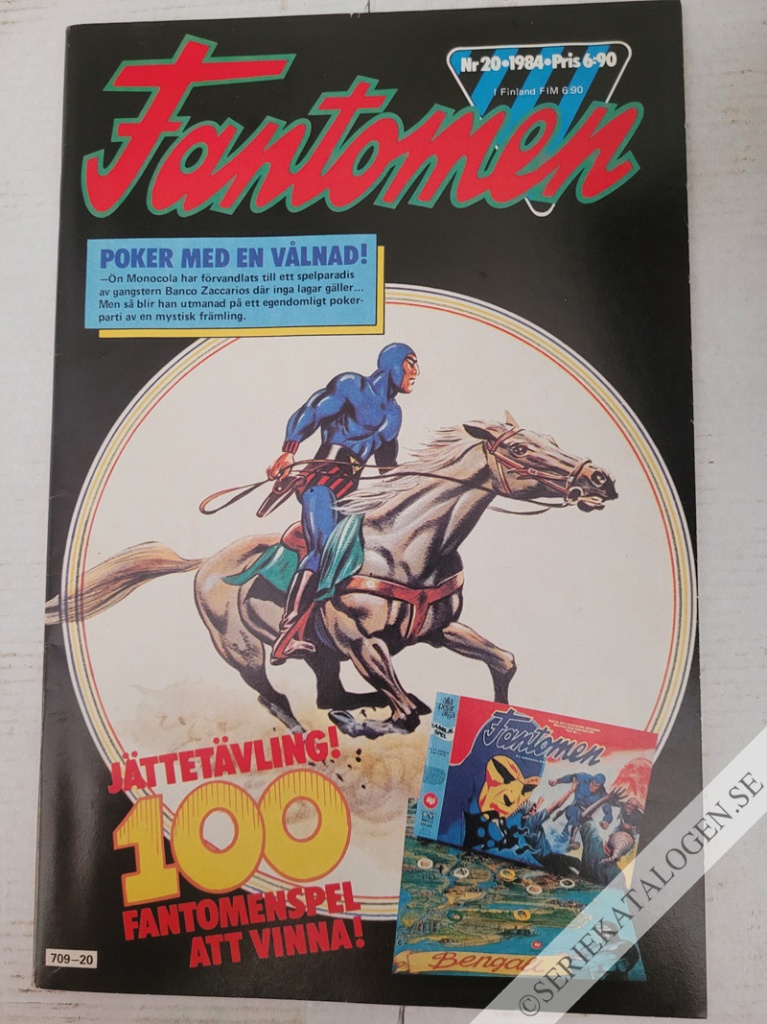 Framsida på Fantomen #20 (1984)