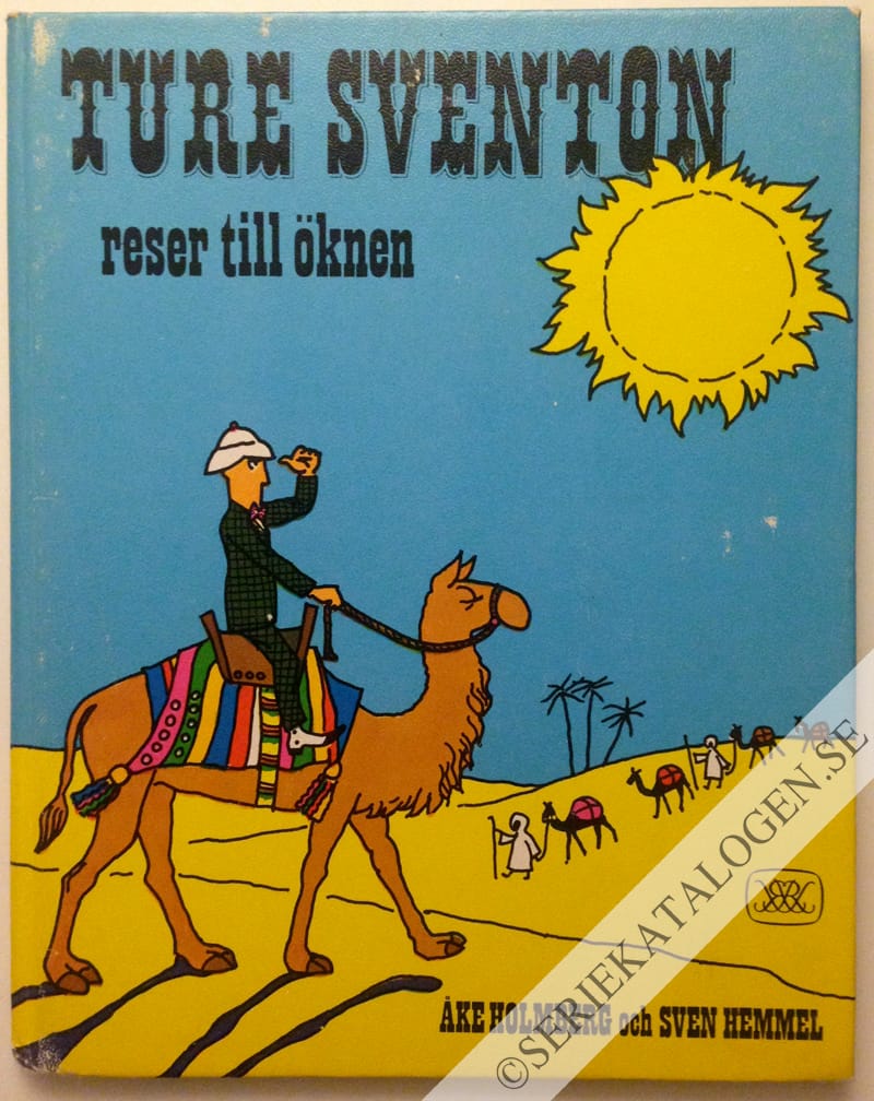 Framsida på Ture Sventon Ture Sventon reser till öknen (1972)