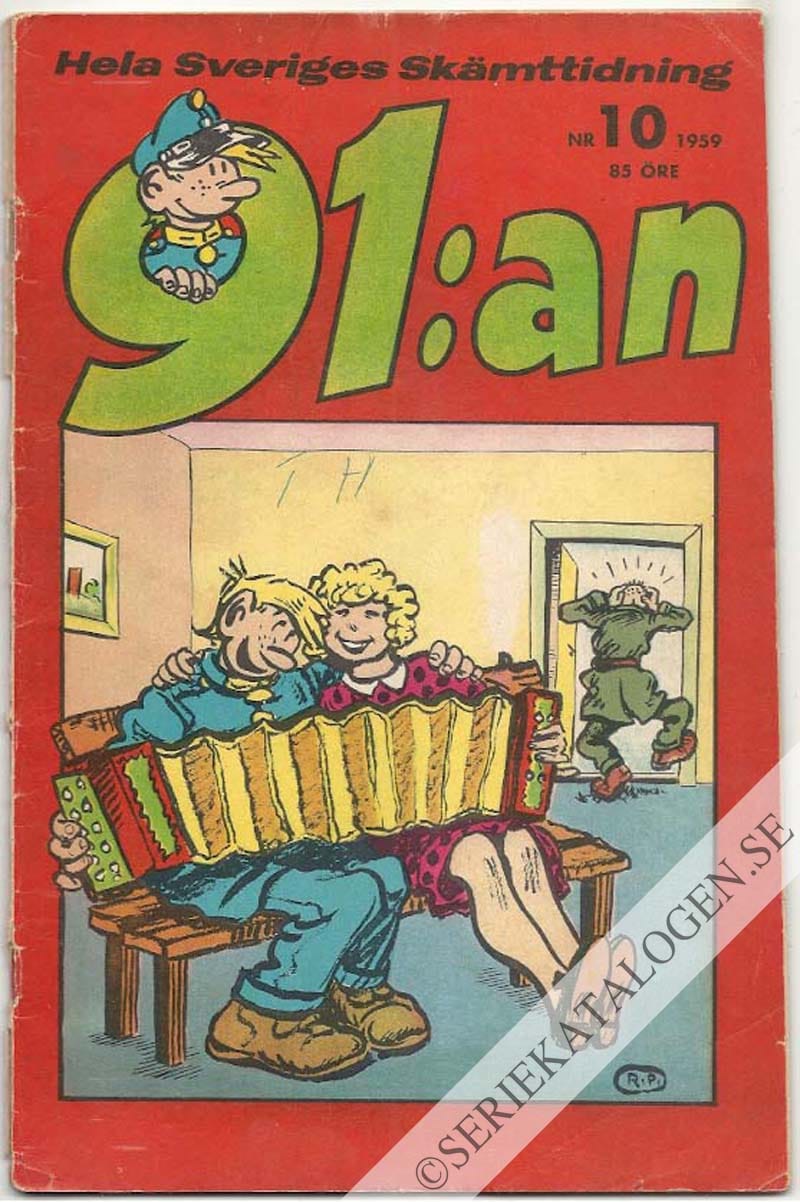 Framsida på 91:an #10 (1959)