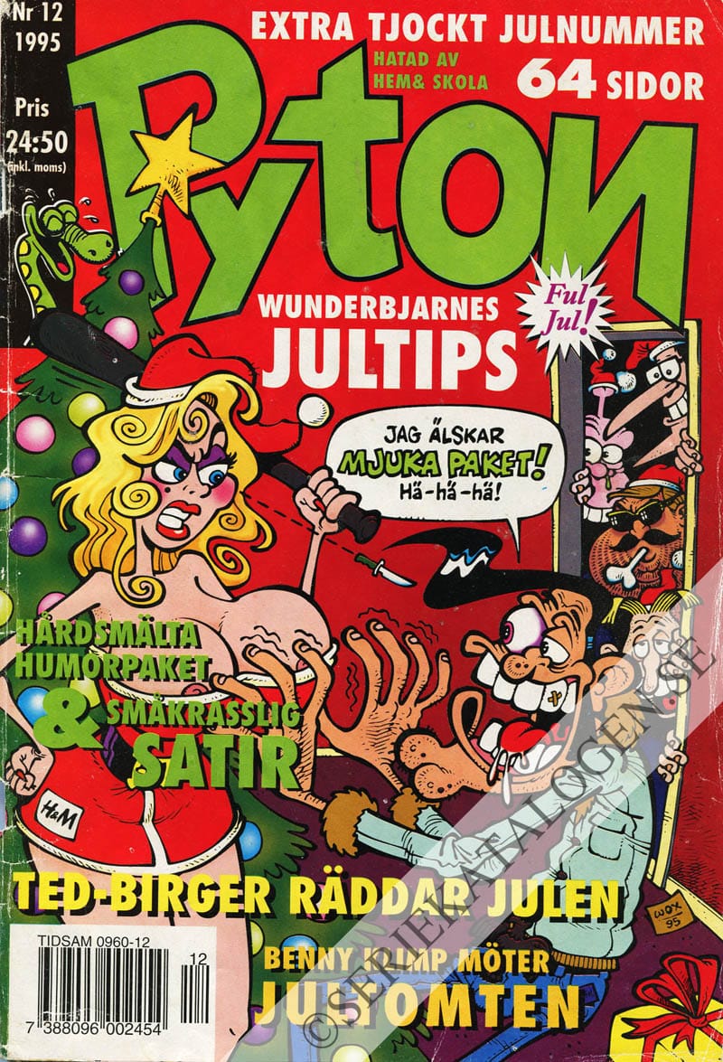 Framsida på Pyton #12 (1995)