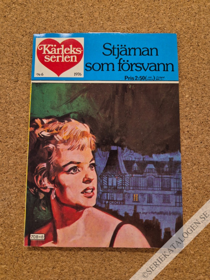 Framsida på Kärleksserien Stjärnan som försvann (1976)