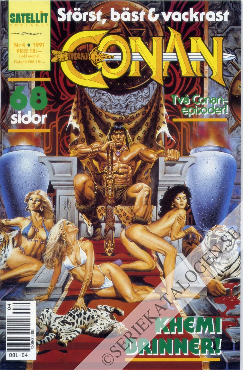 Framsida på Conan barbaren #4 (1991)
