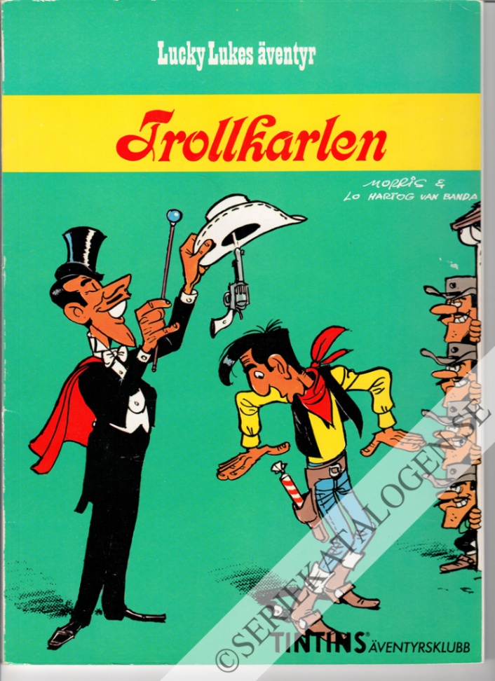 Framsida på Tintins äventyrsklubb Trollkarlen (1991)