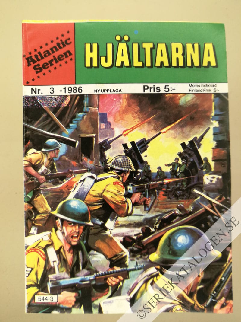 Framsida på Atlanticserien Hjältarna (1986)