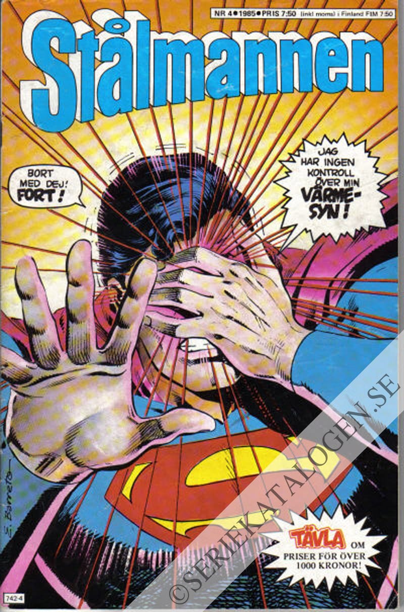 Framsida på Stålmannen #4 (1985)