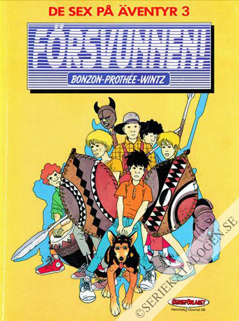 Framsida på De sex på äventyr Försvunnen (1986)