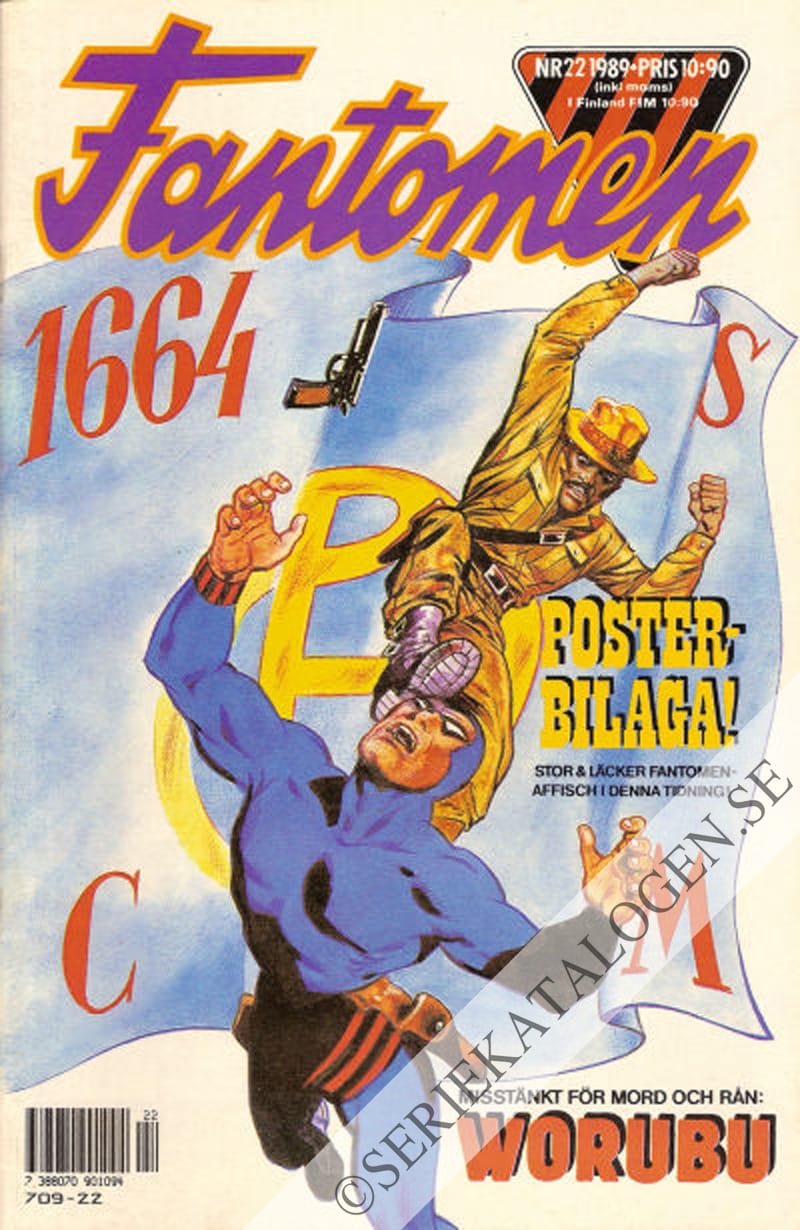 Framsida på Fantomen #22 (1989)