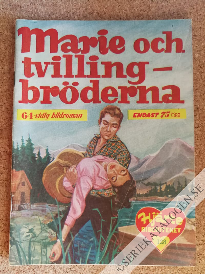 Framsida på Min melodis hjärtebibliotek Marie och tvillingbröderna (1959)