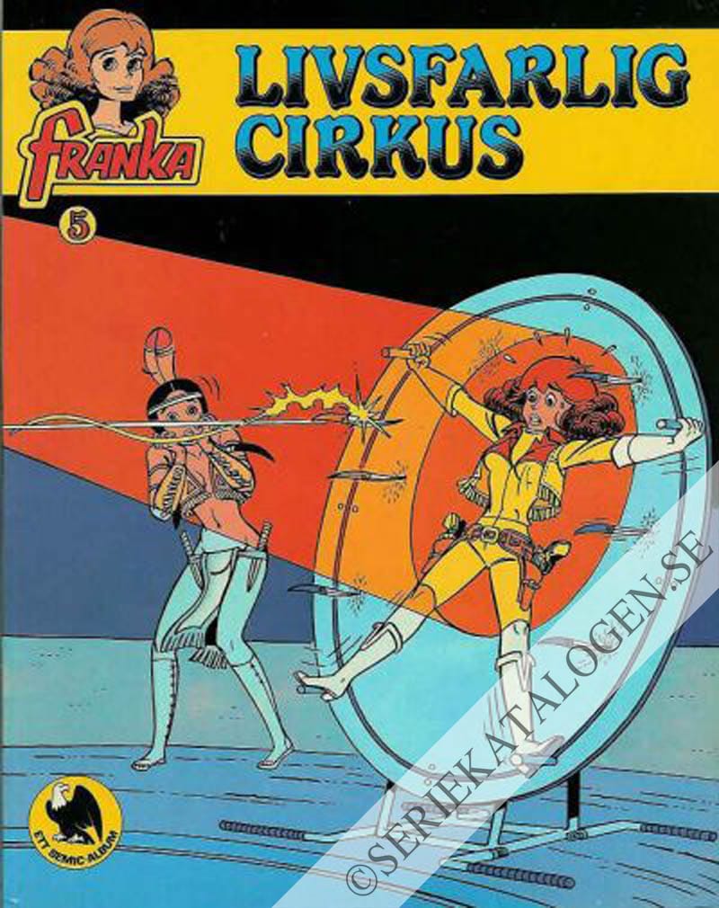 Framsida på Franka Livsfarlig cirkus (1982)