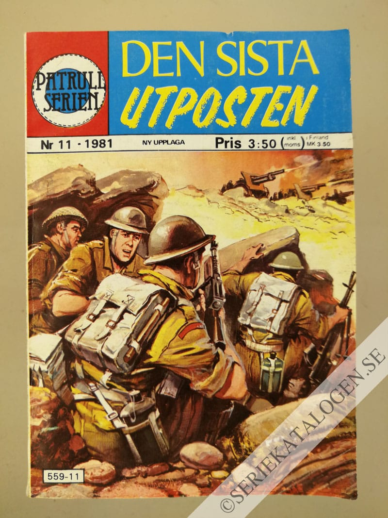 Framsida på Patrullserien #11 - Den sista utposten (1981)