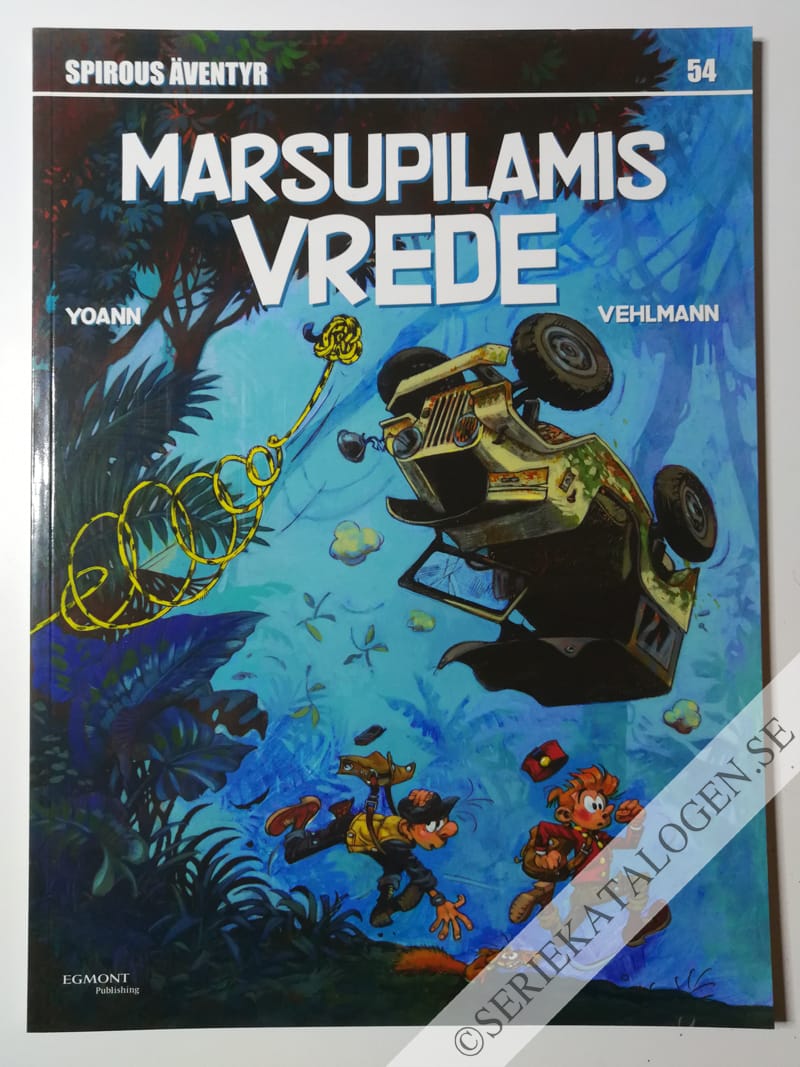 Framsida på Spirous äventyr #54 - Marsupilamis vrede (2016)