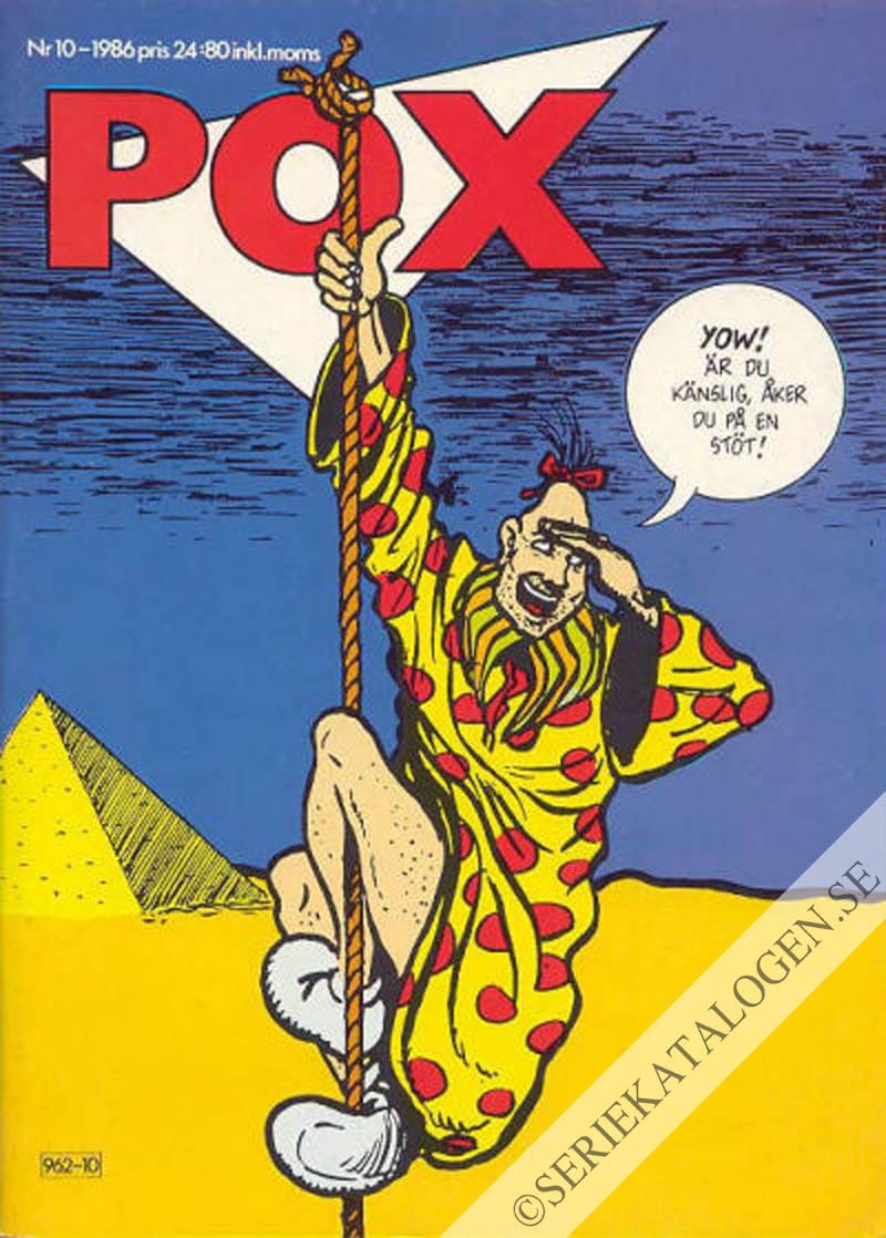 Framsida på Pox #10 (1986)